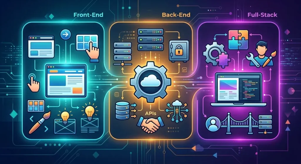 types of website development